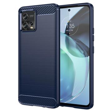 Motorola Moto G72 Szálcsiszolt TPU Tok - Szénszálas