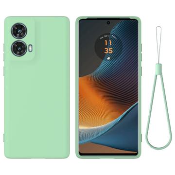 Motorola Moto G85/S50 Neo folyékony szilikon tok - Zöld