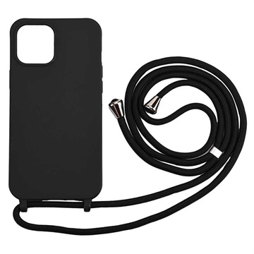 Nyaklánc sorozat iPhone 12 Mini TPU tok - fekete