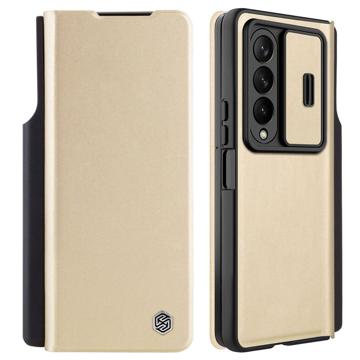 Nillkin Qin Pro Samsung Galaxy Z Fold4 Flip Case - Gold