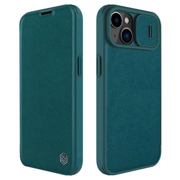 Nillkin Qin Pro iPhone 14 Plus Flip Case - Green