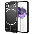 Nothing Phone (1) Brushed TPU Case - Carbon Fiber - Black