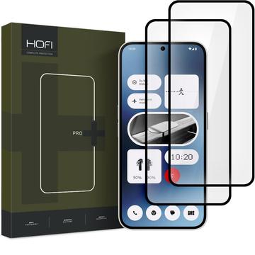 Nothing Phone (2a) Hofi Premium Pro+ Edzett Üveg Képernyővédő Fólia - 2 db. - Fekete Él