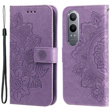 OnePlus Nord CE4 Lite/Oppo K12x Mandala sorozat pénztárca tok - Lila