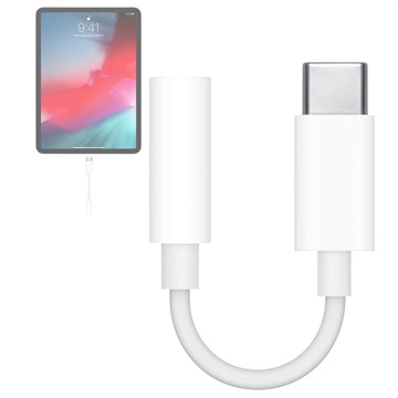 Apple USB-C/3,5 mm-es fejhallgató-csatlakozó adapter MU7E2ZM/A - fehér