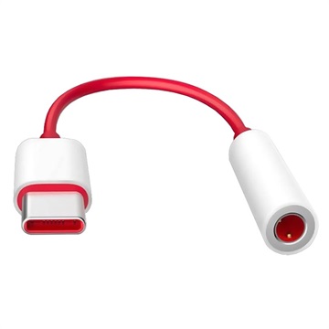 OnePlus USB-C / 3,5 mm-es kábeladapter - Tömeges - Piros / Fehér