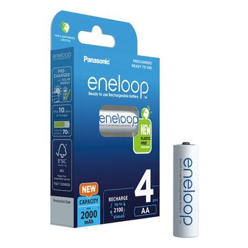 Panasonic Eneloop BK-3MCDE/4BE Rechargeable AA Batteries 2000mAh - 4 Pcs.