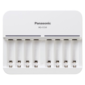 Panasonic Eneloop 8 x AA/AAA akkumulátortöltő BQ-CC63 - fehér