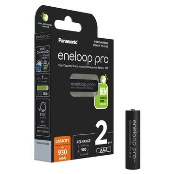 Panasonic Eneloop Pro BK-4HCDE/2BE Rechargeable AAA Batteries 930mAh - 2 Pcs.