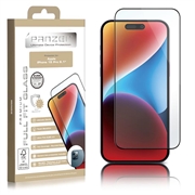 iPhone 15 Pro Panzer Premium Full-Fit Képernyővédő Fólia - Fekete