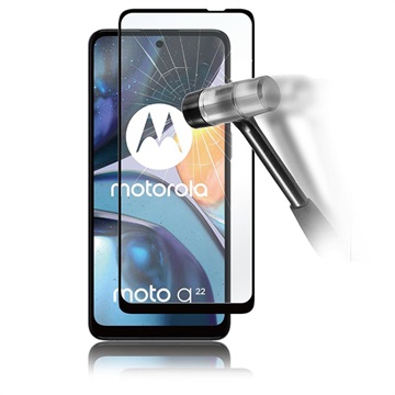 Panzer Motorola Moto G22/E32/E32s edzett üveg képernyővédő fólia - fekete