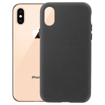 Prio Double Shell iPhone X / iPhone XS hibrid tok - fekete