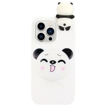 3D Ábra Sorozat iPhone 14 Pro TPU Tok - Panda