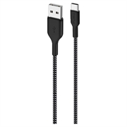 Puro Fabric Ultra-erős USB-A / USB-C kábel - 1,2m, 30W