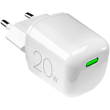 Puro MiniPro GaN USB-C fali töltő - 20W - fehér