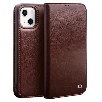 Qialino Classic iPhone 13 Mini Wallet bőr tok