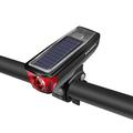 ROCKBROS HJ-052 Bicycle Front Light Solar Charging Power Bank Bike Light with Bell