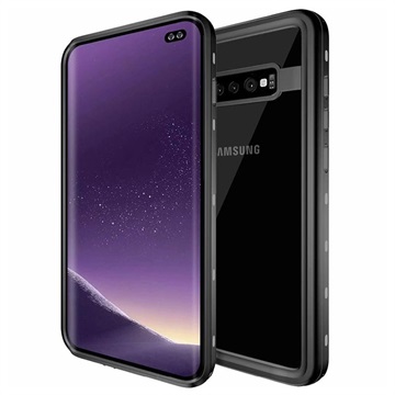 Redpepper IP68 Samsung Galaxy S10 vízálló tok - fekete / átlátszó