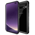 Redpepper IP68 Samsung Galaxy S10+ vízálló tok - fekete / átlátszó