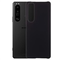 Sony Xperia 1 III gumírozott műanyag tok - fekete