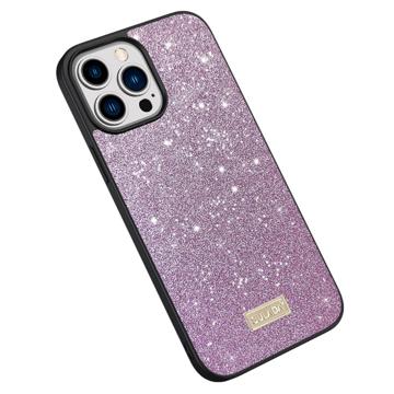 Sulada Glitter Sorozatú iPhone 14 Pro Max Bevonatos Tok - Lila