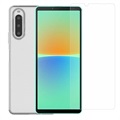 Saii 2 az 1-ben Sony Xperia 10 IV TPU tok és edzett üveg képernyővédő fólia