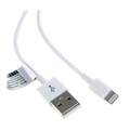 Saii Lightning / USB kábel - iPhone, iPad, iPod - 1 m - fehér