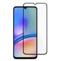 Samsung Galaxy A05s teljes fedésű edzett üveg képernyővédő fólia - Fekete él