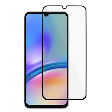 Samsung Galaxy A05s teljes fedésű edzett üveg képernyővédő fólia - Fekete él