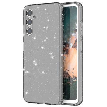 Samsung Galaxy A05s Stylish Glitter Series TPU Tok - Átlátszó fekete