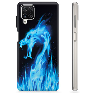 Samsung Galaxy A12 TPU tok - Blue Fire Dragon