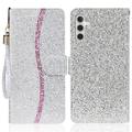 Samsung Galaxy A15 Stylish Glitter Wallet Case