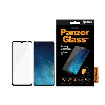 Samsung Galaxy A22 5G PanzerGlass Case Friendly Képernyővédő Fólia - Fekete Él