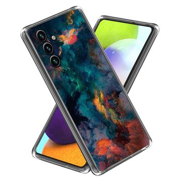 Samsung Galaxy A25 Stílusos Ultravékony TPU Tok - Színes Felhők