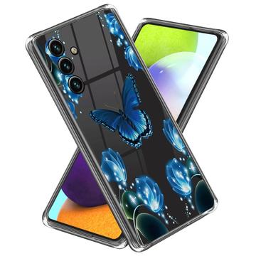 Samsung Galaxy A55 Stílusos Ultravékony TPU Tok - Pillangó és Virágok