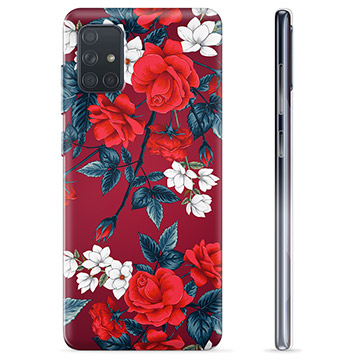 Samsung Galaxy A71 TPU tok - Vintage Flowers