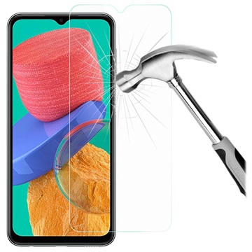 Samsung Galaxy M33 edzett üveg kijelzővédő fólia - átlátszó