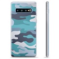 Samsung Galaxy S10+ TPU tok - kék terepszínű