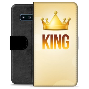 Samsung Galaxy S10 Premium pénztárca tok - King