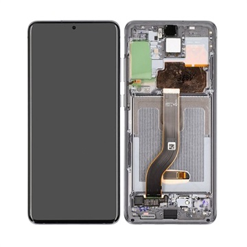 Samsung Galaxy S20+ előlap és LCD kijelző GH82-22145E - szürke