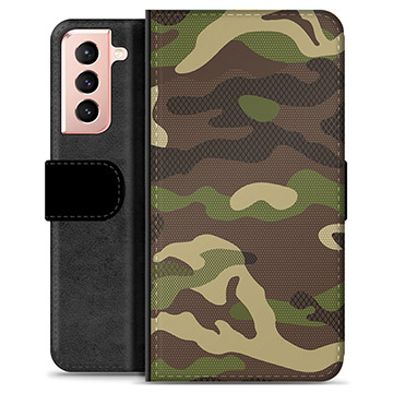 Samsung Galaxy S21 5G Premium Wallet tok - Camo