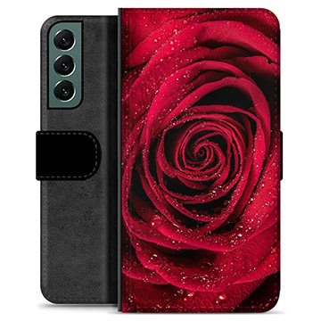 Samsung Galaxy S22+ 5G Premium Wallet tok - Rose