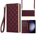 Samsung Galaxy S23 FE Luxury Quilted Wallet Case