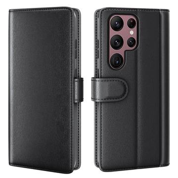 Samsung Galaxy S23 Ultra 5G Wallet Leather Case with Kickstand - Black