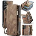 Samsung Galaxy S24 Caseme 008 2-in-1 Multifunctional Wallet Case - Brown