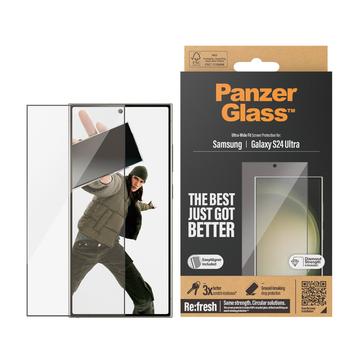 Samsung Galaxy S24 Ultra PanzerGlass Ultra-Wide Fit EasyAligner képernyővédő fólia - fekete él