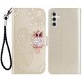 Samsung Galaxy S24+ Owl Rhinestone Wallet Case