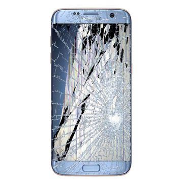 Samsung Galaxy S7 Edge LCD és érintőképernyő javítás (GH97-18533G) - kék