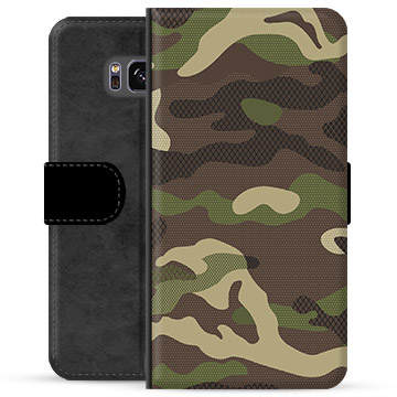 Samsung Galaxy S8 Premium Wallet tok - Camo