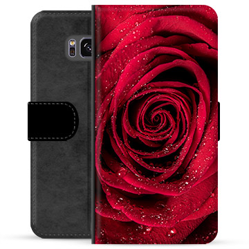 Samsung Galaxy S8 Premium pénztárca tok - Rose